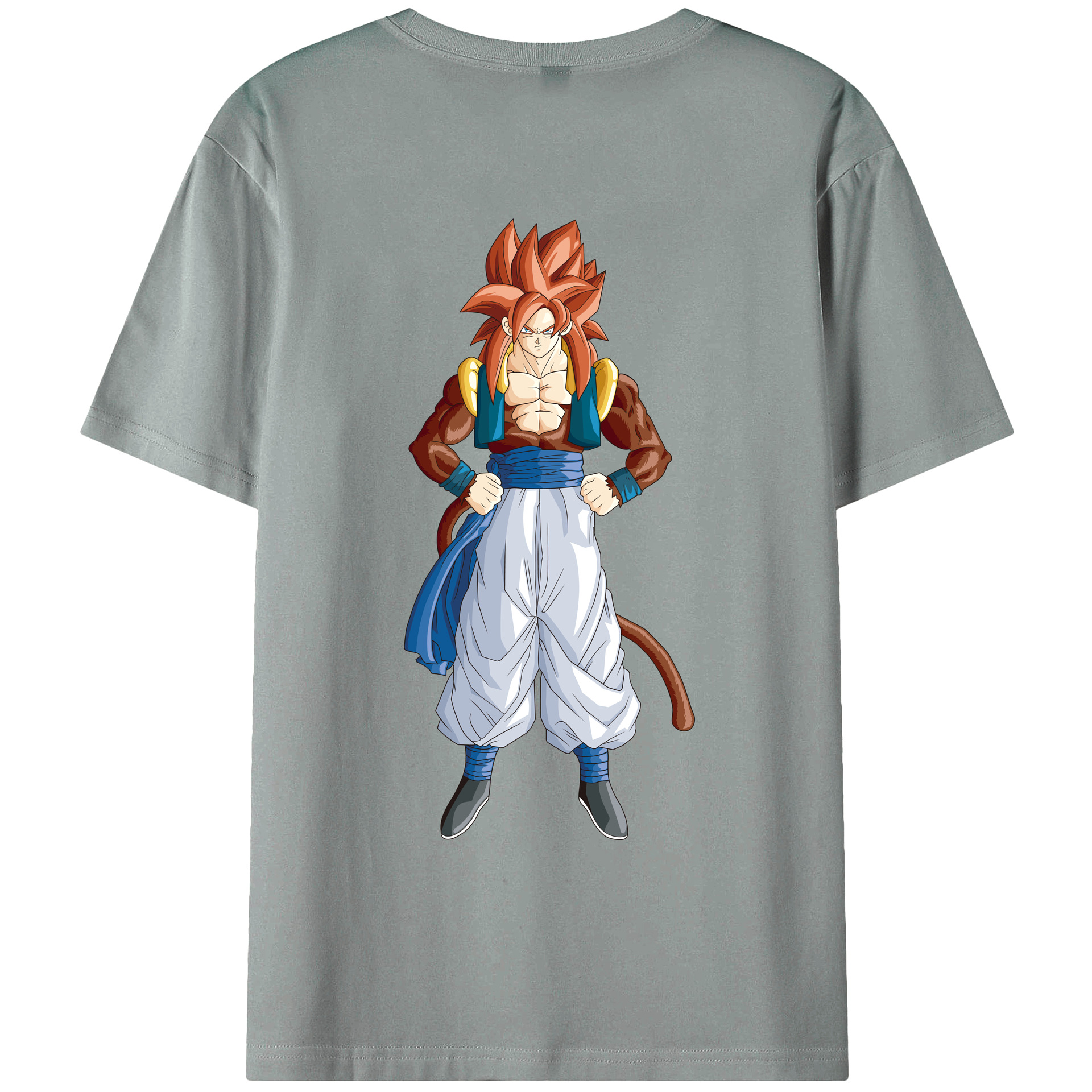 （画像用） ドラゴンボール 孫悟空（そん ごくう）Son Goku カカロット DRAGON BALL Kakarotto 綿100％ メンズ半袖Tシャツ（バックプリント） 通気性